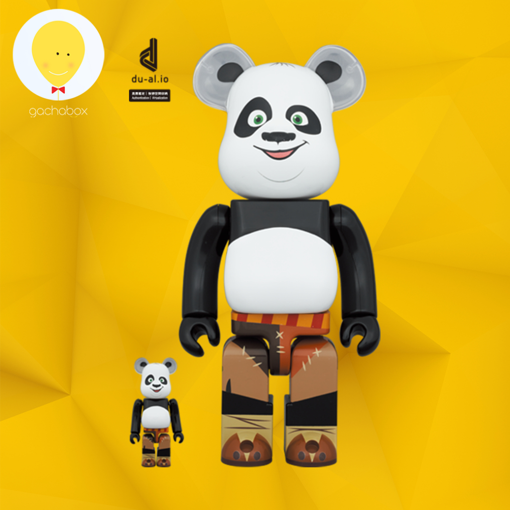 gachabox Bearbrick Kung Fu Panda 100%+400% - แบร์บริค พร้อมส่ง ของแท้ Be@rbrick ฟิกเกอร์ Medicom Toy