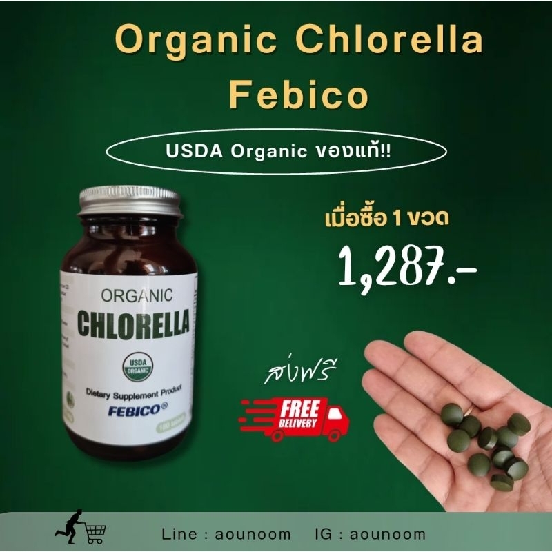 ออร์แกนิก คลอเรลล่า เฟบิโก้ - Organic Chlorella 1 ขวด