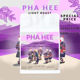 เมล็ดกาแฟคั่วอ่อน,กลาง,เข้ม บ้านผาฮี้ (PHA HEE)