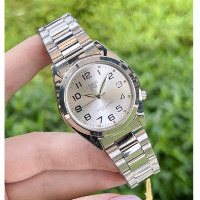 นาฬิกา Senkq หน้าปัดตัวเลขเต็ม เข็มมีพรายน้ำ หน้าปัด38mm สายสแตนดลส - รูปที่ 6