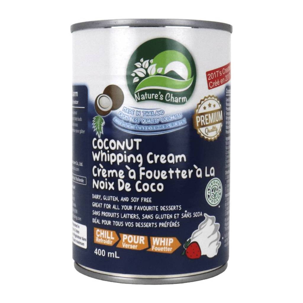 วิปปิ้งครีมกะทิ 400g. Coconut Whipping Cream ตรา เนเจอร์ ชาร์ม หยกออนไลน์