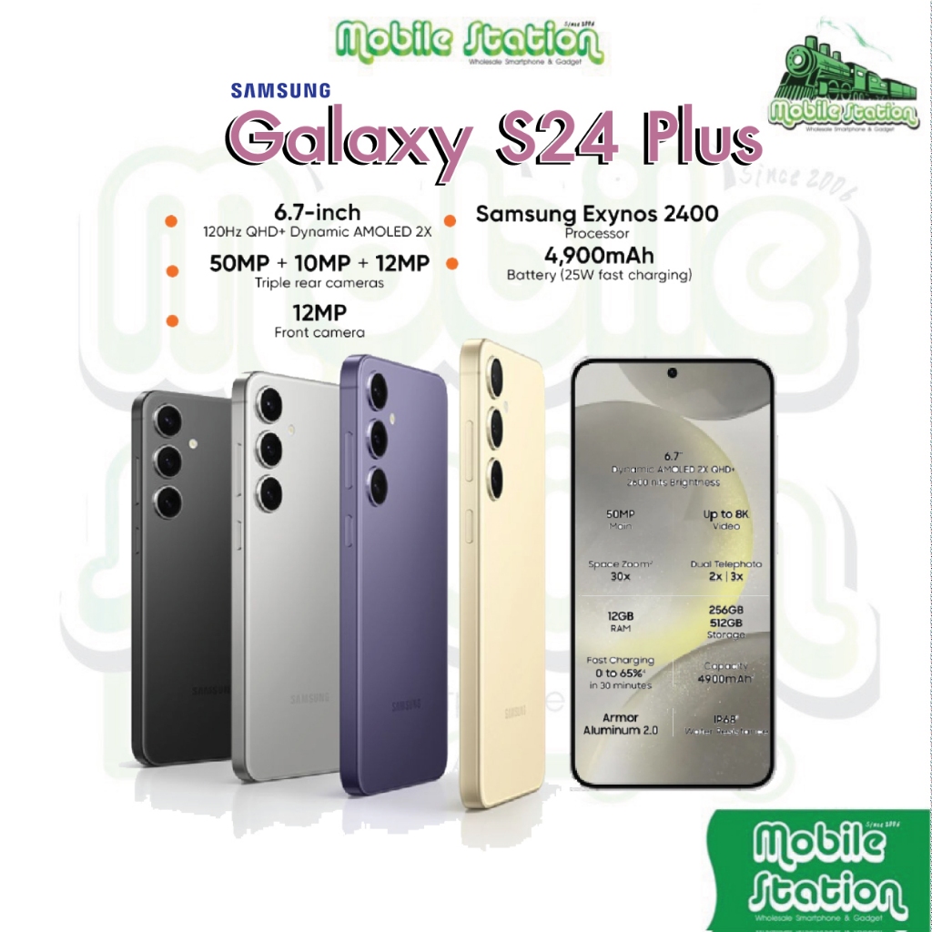 Clearance Galaxy S24 | S24+ Galaxy Ai l Dynamic AMOLED X2 ขนาด 6.7"QHD+ Exynos 2400 Mobilestation