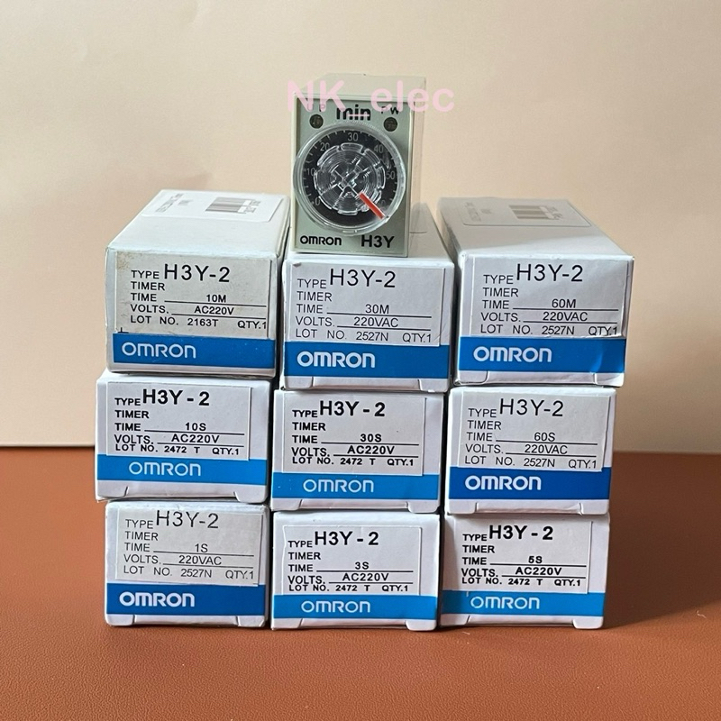 H3Y-2 220VAC JAPAN🇯🇵 TIMER 1S / 3S / 5S / 10S / 30S / 60S / 5M / 10M / 30M / 60M