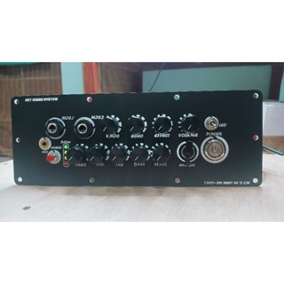 เพลทแอมป์บลูทูธ+คาราโอเกะ TB21f+pre zk amp เดินสายระบบพร้อมใ…