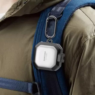 เคส Samsung buds live /pro/2/2pro/FE/Buds Core คลิปล็อค ป้องกันหาย โปรงใส พร้อมที่คล้อง (Model.9)