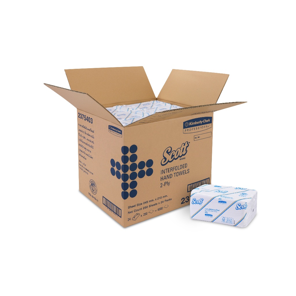 กระดาษเช็ดมือแบบพับครึ่ง Scott® (23754)