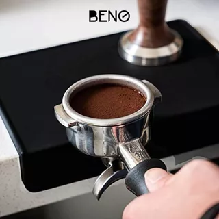 BENO Coffee Tamping Mat Rubber Silicone แบบเข้ามุมโต๊ะ และแบบเรียบสี่เหลี่ยม