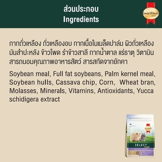 (แพ็ค 2 ถุง)สมาร์ทฮาร์โกลด์ ซีเลกต์ เดลี่ อาหารกระต่าย ขนาด 500 กรัม / SmartHeart Gold Zelect 500g.x2
