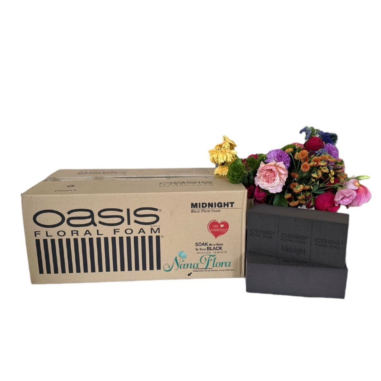 Oasis Midnight โอเอซิส มิดไนท์ โฟมปักดอกไม้ อุปกรณ์จัดดอกไม้
