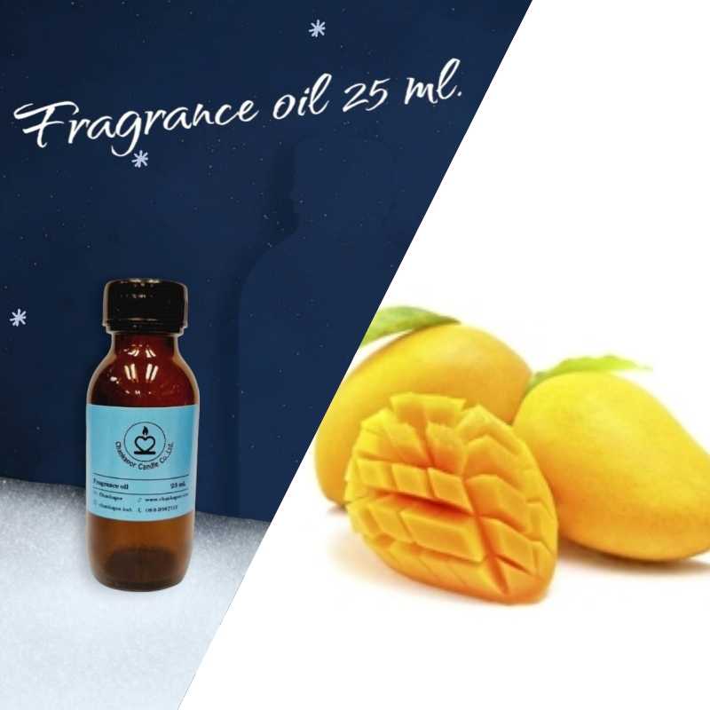 ฟ้า – กลิ่นมะม่วง ขนาด 25 ml. สำหรับทำเทียนหอม เทียนสปา สบู่