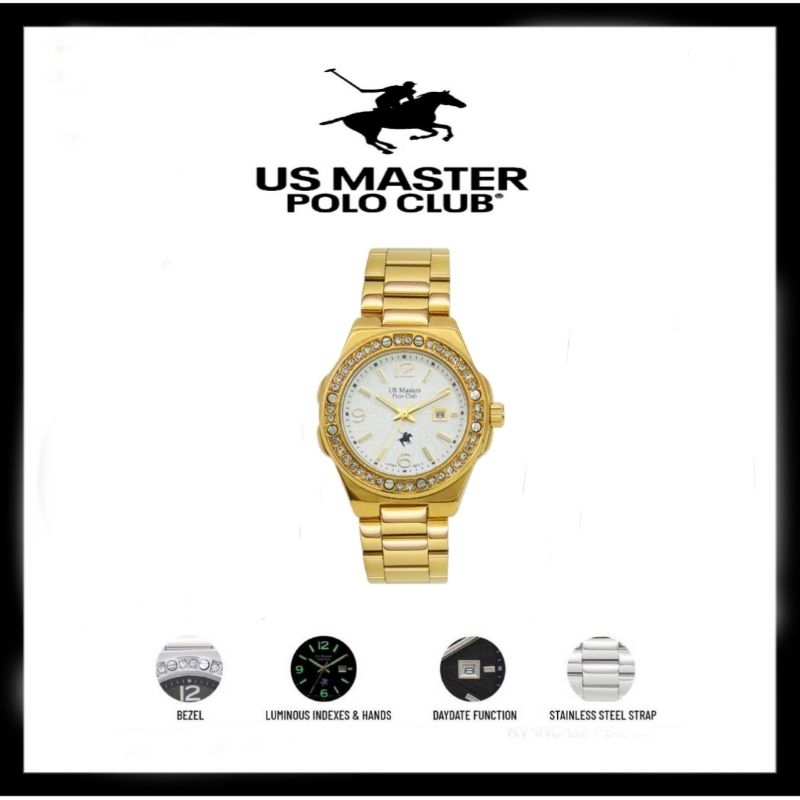 US Master Polo Club นาฬิกาผู้หญิง   สายสเตนเลส รุ่น USM-230717