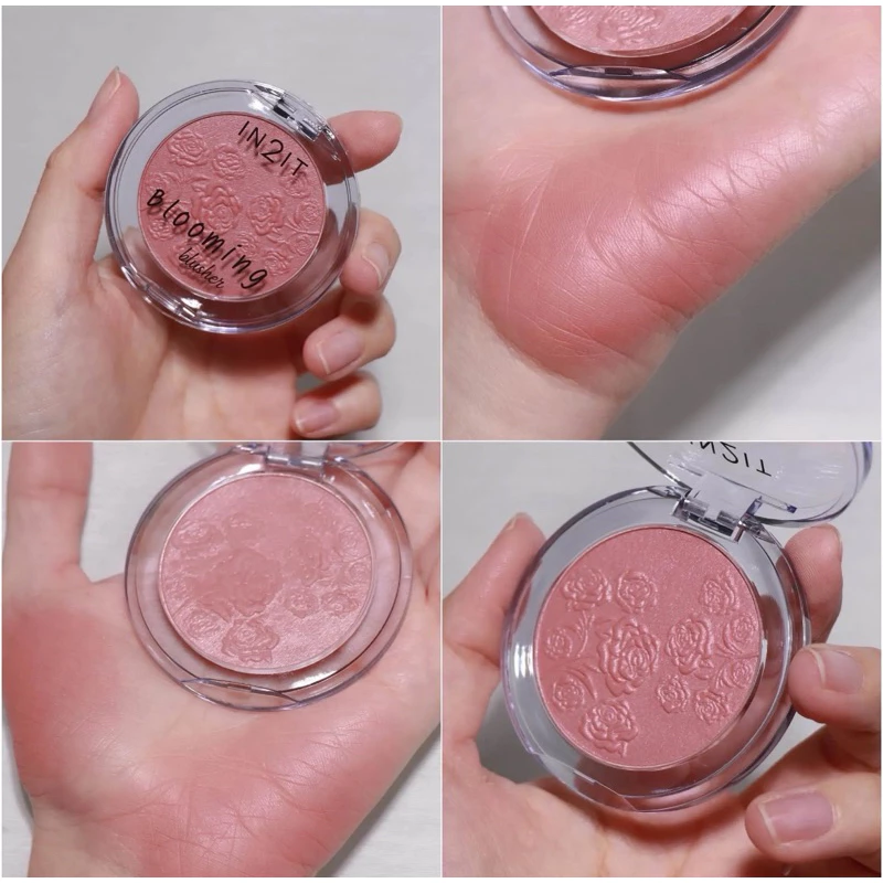บลัชออน in2it นางทำสีออกมาเอาเรื่องอยู่นะ No.03 มีความละมุน ชมพูน้ำตาลตุ่นๆ ผสมชิมเมอร์เบาๆ ปัดแล้วเล่นแสงแบบธรรมชาติ