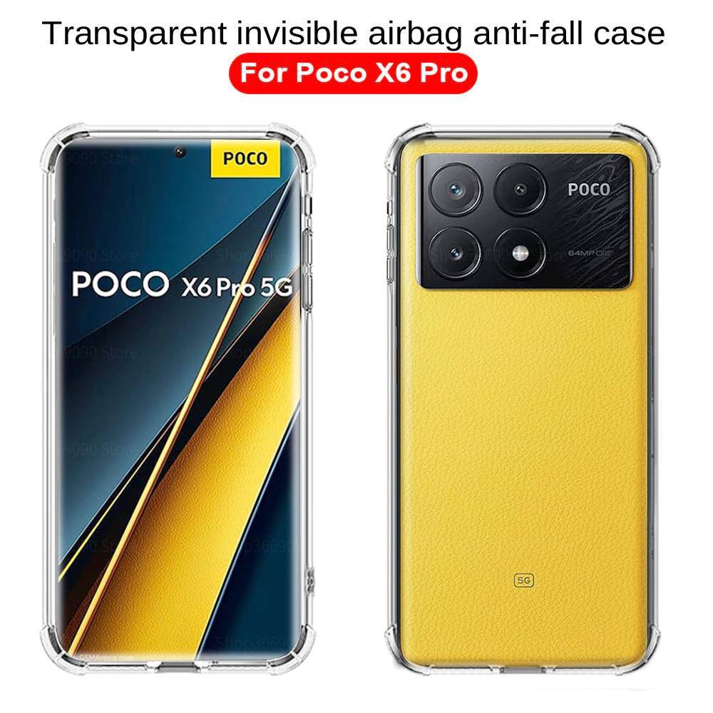 Redmi K70/Redmi K70 Pro/Redmi K70E(พร้อมส่งในไทย)เคสTPUใสกันกระแทกแบบคลุมกล้องXiaomi Poco X6 5G/Poco X6 Pro 5Gตรงรุ่น