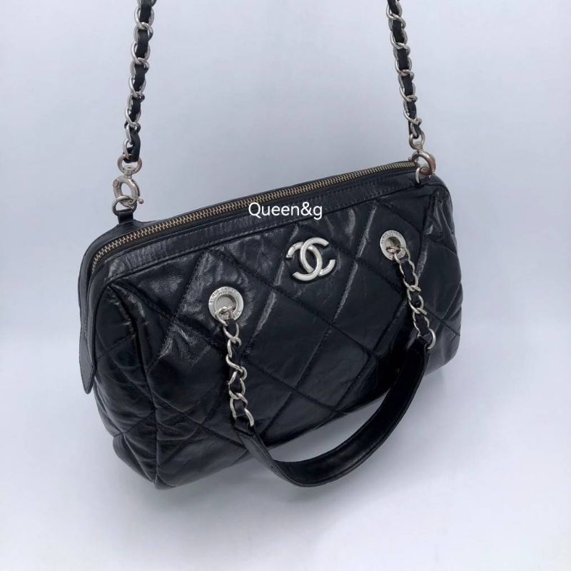 Chanel Vintage Speedy Flap bag กระเป๋า วินเทจ ชาแนล crossbody แบรนด์เนม มือสอง หนังแท้ ลุ้นตู้ญี่ปุ่น
