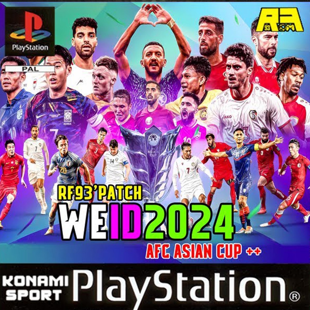 เกม Play 1 Winning Eleven 2002 (MOD 2024) AFC ASIAN CUP QATAR (สำหรับเล่นบนเครื่อง PlayStation PS1)