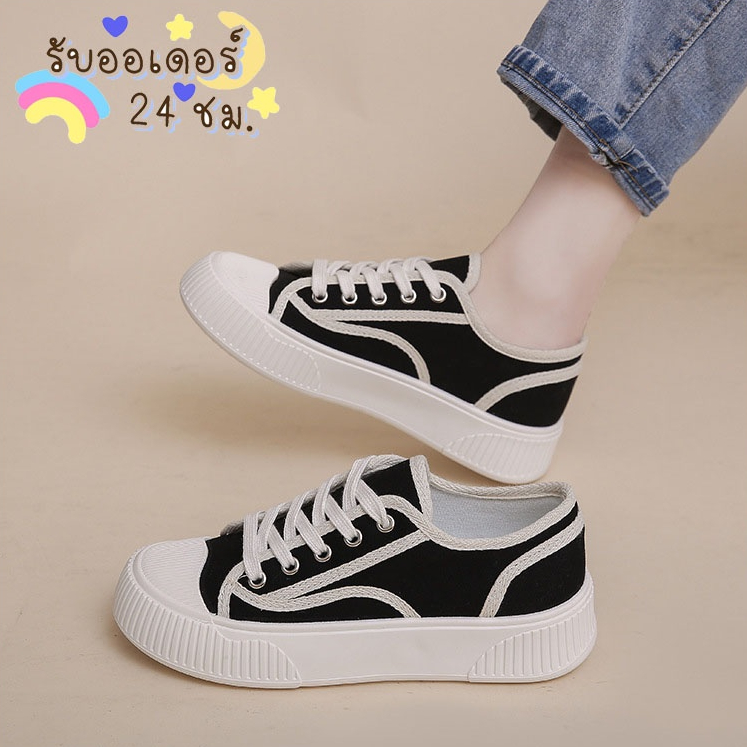 sneaker.world 🖤พร้อมส่งทันที🖤 รองเท้าผ้าใบ วินเทจ บิสกิต ผู้หญิง