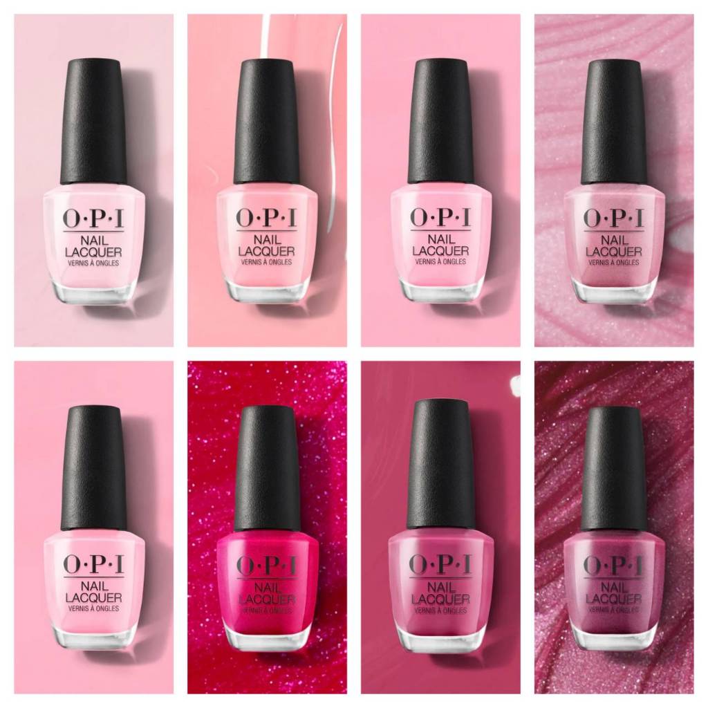 พร้อมส่ง OPI - แท้💯% โทนชมพู Hot pink, Shocking Pink, Magenta,Glitter, Strawberry Margarita / Aurora Berry /Pinking of u