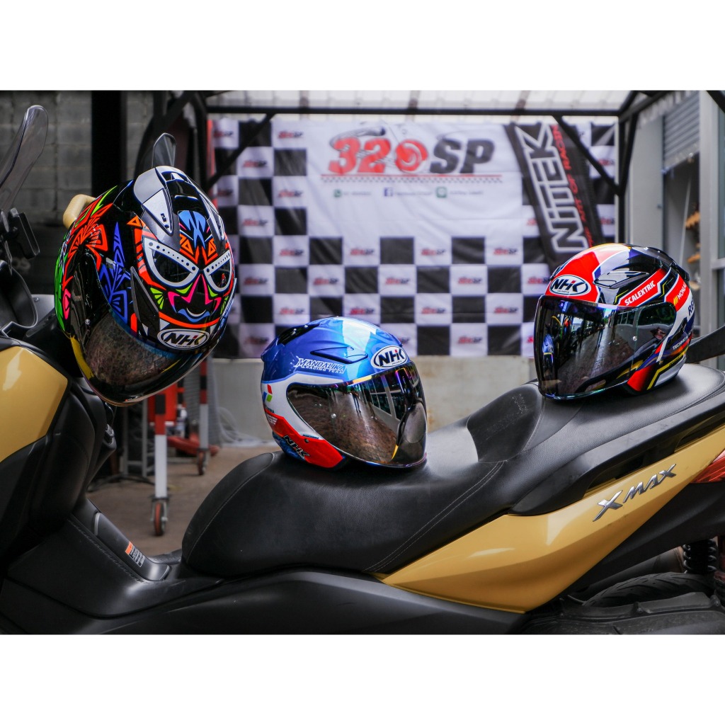 หมวกกันน๊อคครึ่งใบมาใหม่ NHK R1 ลายนักแข่ง ของแท้ส่งไว