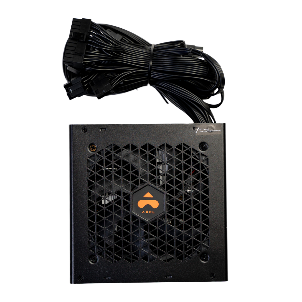 ส่งด่วน+โค้ดลด PSU AXEL VOLT 600W Black Cable Power Supply PSU อุปกรณ์จ่ายไฟ +ระบบกันช๊อต