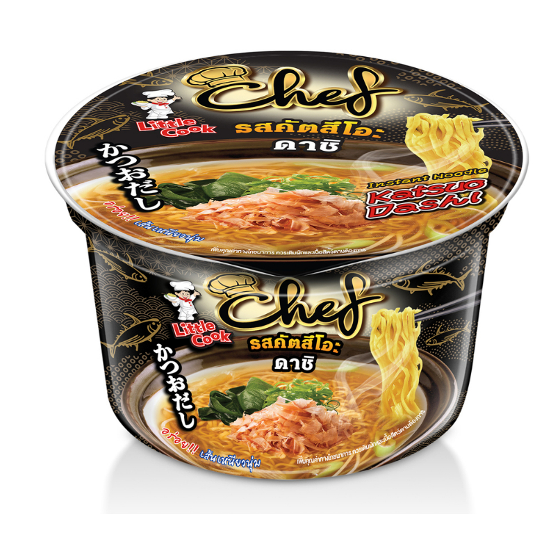 ลิตเติ้ลกุ๊กเชฟ บะหมี่กึ่งสำเร็จรูปรสคัตสึโอะ ดาชิ  Little Cook Chef  Katsuo Dashi Flavour