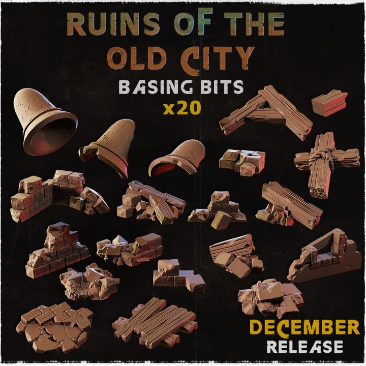 Basing bits theme  จัดส่งได้ภายใน1-3วัน ของตกแต่งฐานโมเดล Wargame base, warhammer, bolt action, d&d [Zabavka]