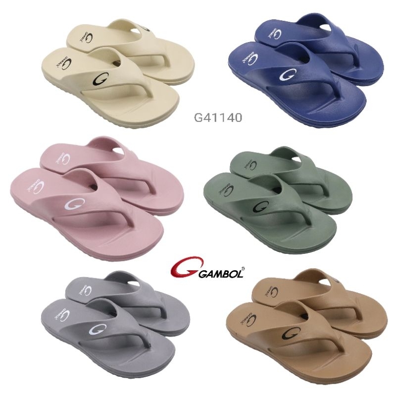 รองเท้าแตะหนีบ แกมโบล กันน้ำ นุ่มสบายสุดๆ GAMBOL ใส่ได้ชายหญิง รุ่น GM41140 Size 36-44
