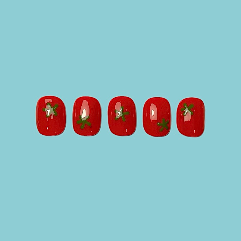 Tomato 🍅 playpaint เล็บปลอม handmade