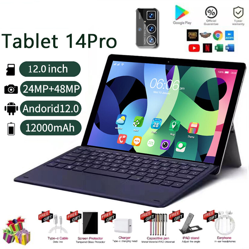 แท็บเล็ต Tablet 14 แกะ16GB+1024GB ราคาถูก รองรับ2ซิม แท็บเล็ตโทรได้ 4g/5G 8นิ้ว แท็บเล็ตถูกๆ