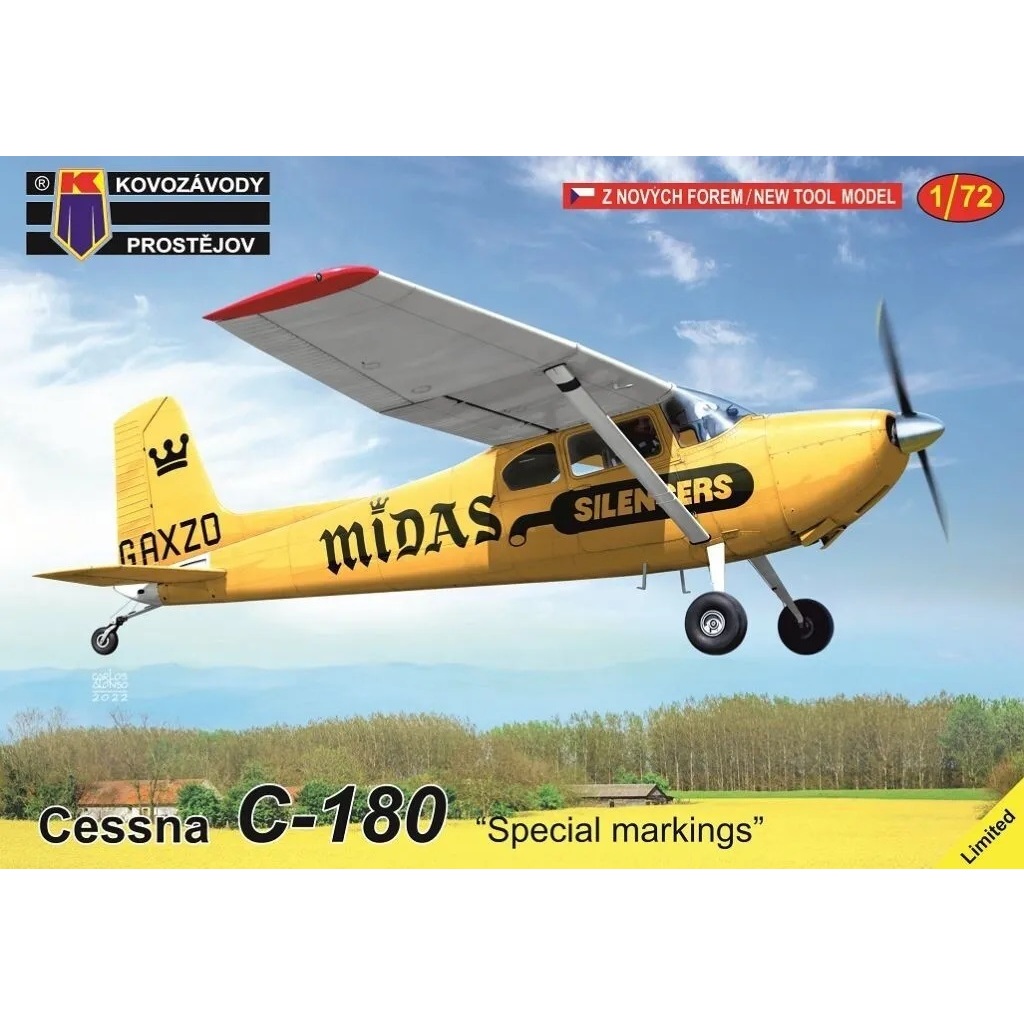 พลาสติก โมเดล ประกอบ KP MODEL สเกล 1/72 Cessna C-180 Skywagon "Special markings"(0370)