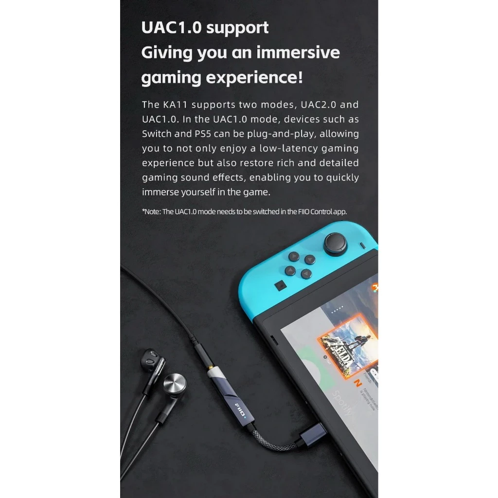 FiiO JadeAudio KA11 ตัวถอดรหัสและขยายสัญญาณเสียง ชิป DAC CS43131 thumbnail 9