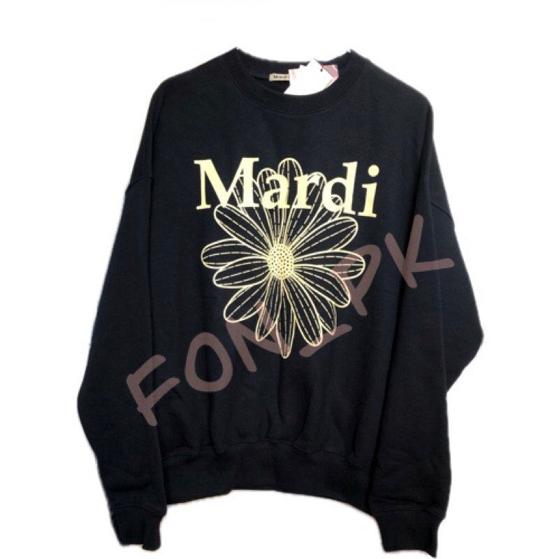 🎉(มีสินค้าพร้อมส่ง/ของแท้)🎉เสื้อ Mardi Mercredi Sweatshirt Flowermardi ของแท้ 💯% 🇰🇷