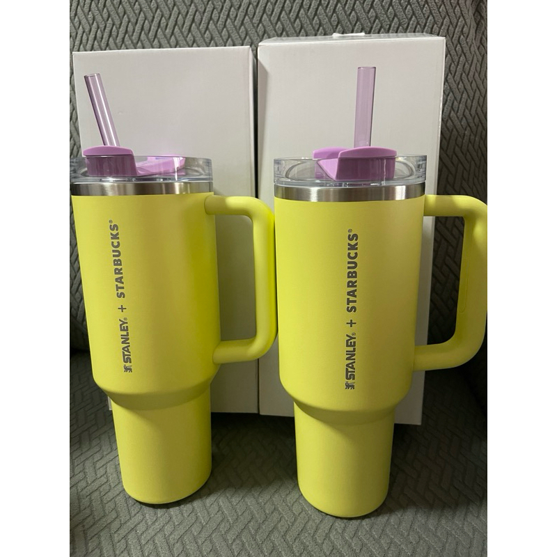Starbucks Stanley Lime Purple Cold Cup 40oz