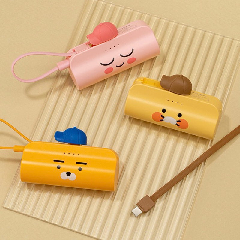 Pre-order พาวเวอร์แบงค์,แบตสำรอง ไรอัน/เอพีช/ชุนซิก Mini Docking Powerbank Ryan/Apeach/Choonsik kakao friends