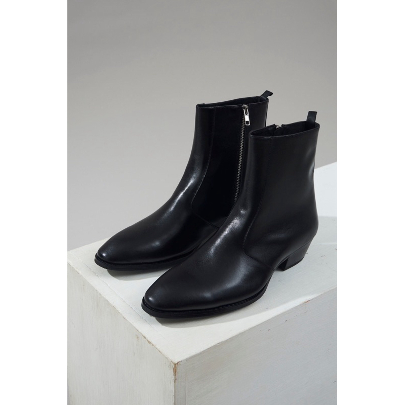 Chelsea Boots (Side black) หนังแท้ ซิปข้าง