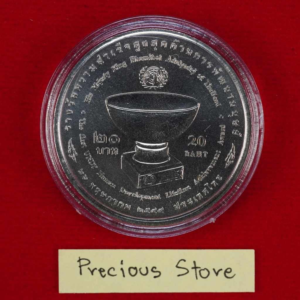 เหรียญ 20 บาท ไม่ผ่านใช้ รางวัลความสำเร็จสูงสุดด้านพัฒนามนุษย์ UNDP พ.ศ. 2549