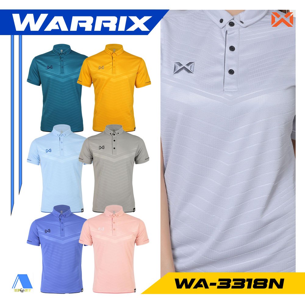 [[ส่งฟรี!! มีเงินคืน]] WARRIX เสื้อโปโล รุ่น LAVIDA รหัส WA-3318N แท้100%