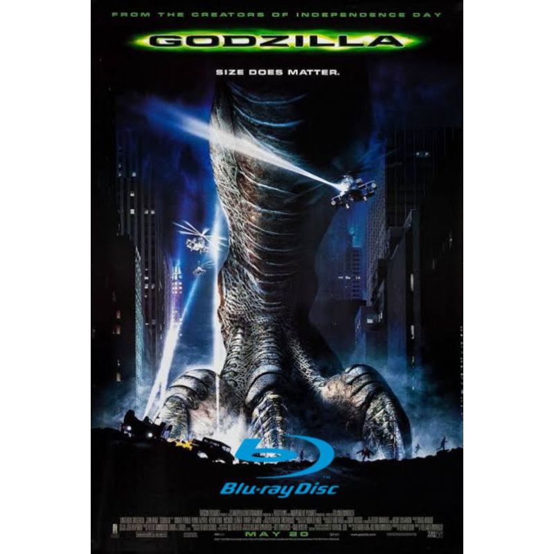 Blu-ray ซองกระดาษ สกรีนแผ่น Godzilla-1998
