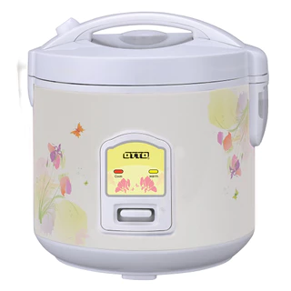 หม้อหุงข้าวไฟฟ้า CR-100T ความจุ 1.0 ลิตร หม้อหุงข้าว ข้างในเคลือบ ทำให้ข้าวไม่ติดหม้อ ระบบอุ่นอัตโนมัติ รับประกัน 1 ปี