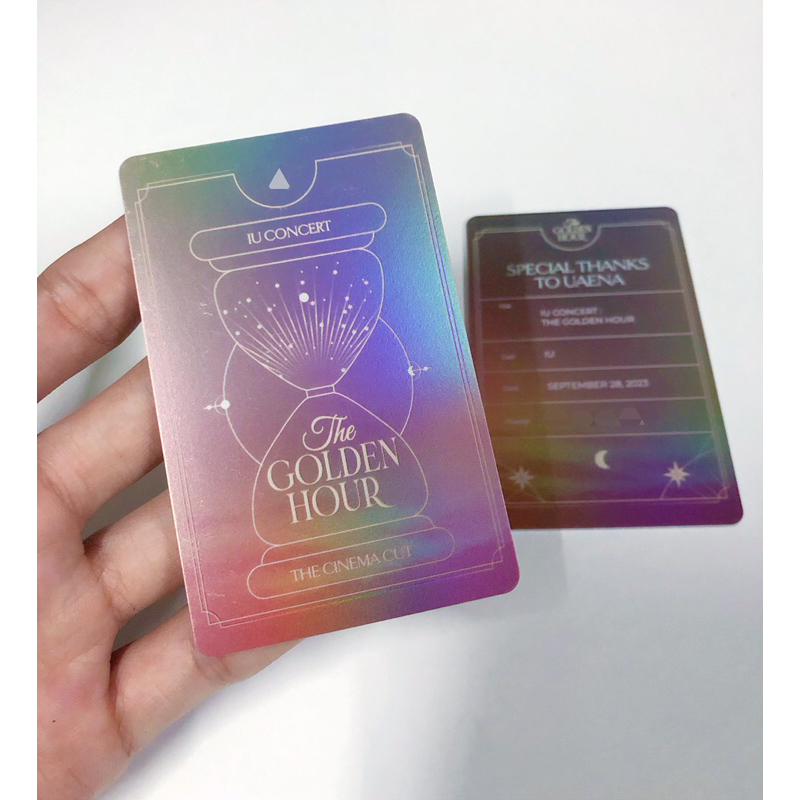 บัตรสะสม IU Concert: The Golden Hour Limited Edition
