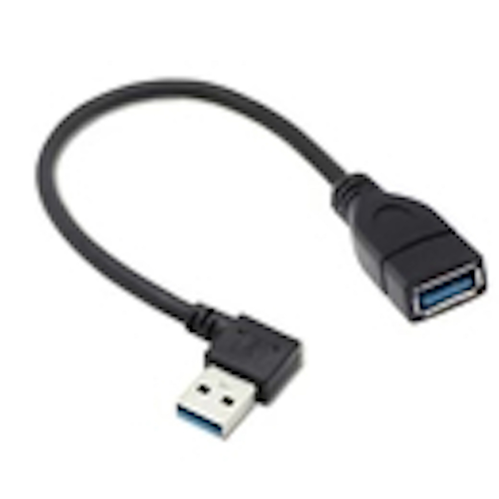 USB Extension 20cm Cable USB 3.0 Male to Female หัวงอ 90 Extension Data Sync Cord(ล่าง) - รูปที่ 5