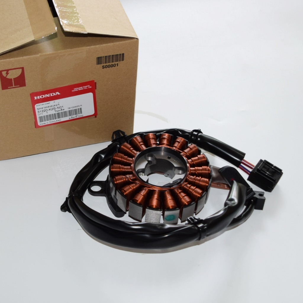 ขดลวดสเตเตอร์ (STATOR COMP R) CLICK160 ปี 2022 แท้ศูนย์ฮอนด้า ราคา/1ชิ้น 31220-K2S-N01