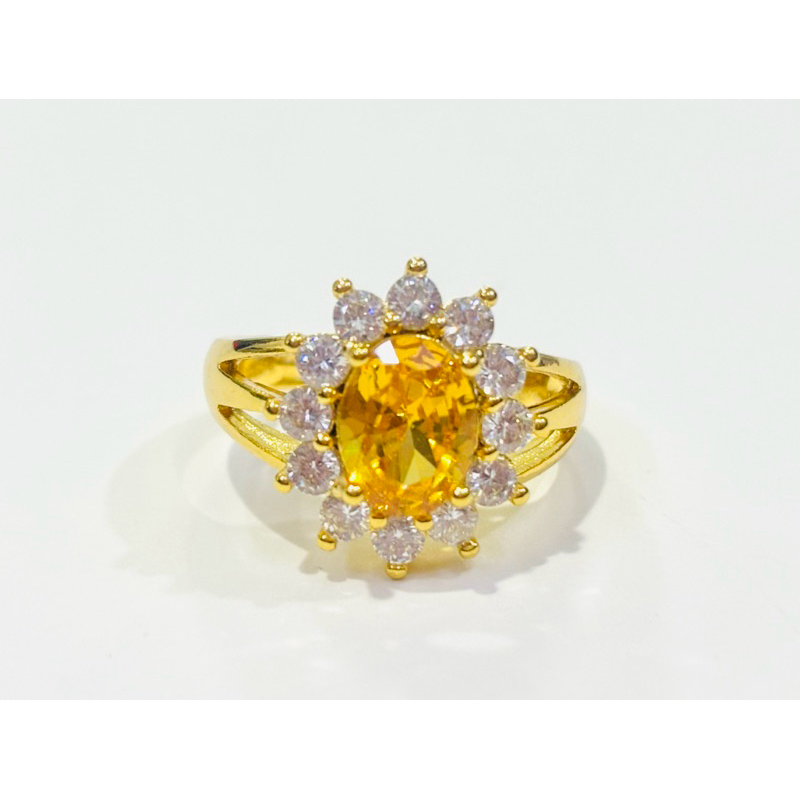 แหวนพลอยล้อมเพชร ฟรีไซส์ - รูปที่ 3