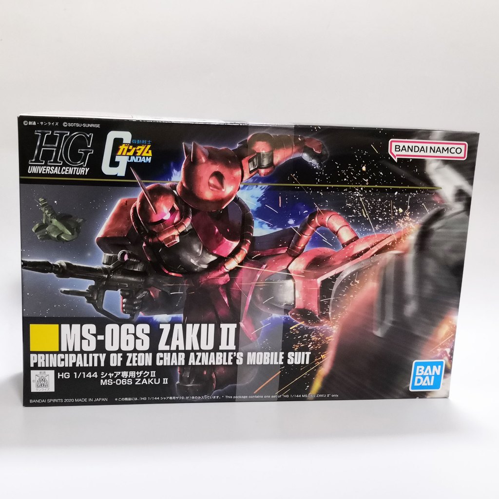 **ของแท้ พร้อมส่ง** Bandai HGUC 1/144 MS-06S Char's Zaku II