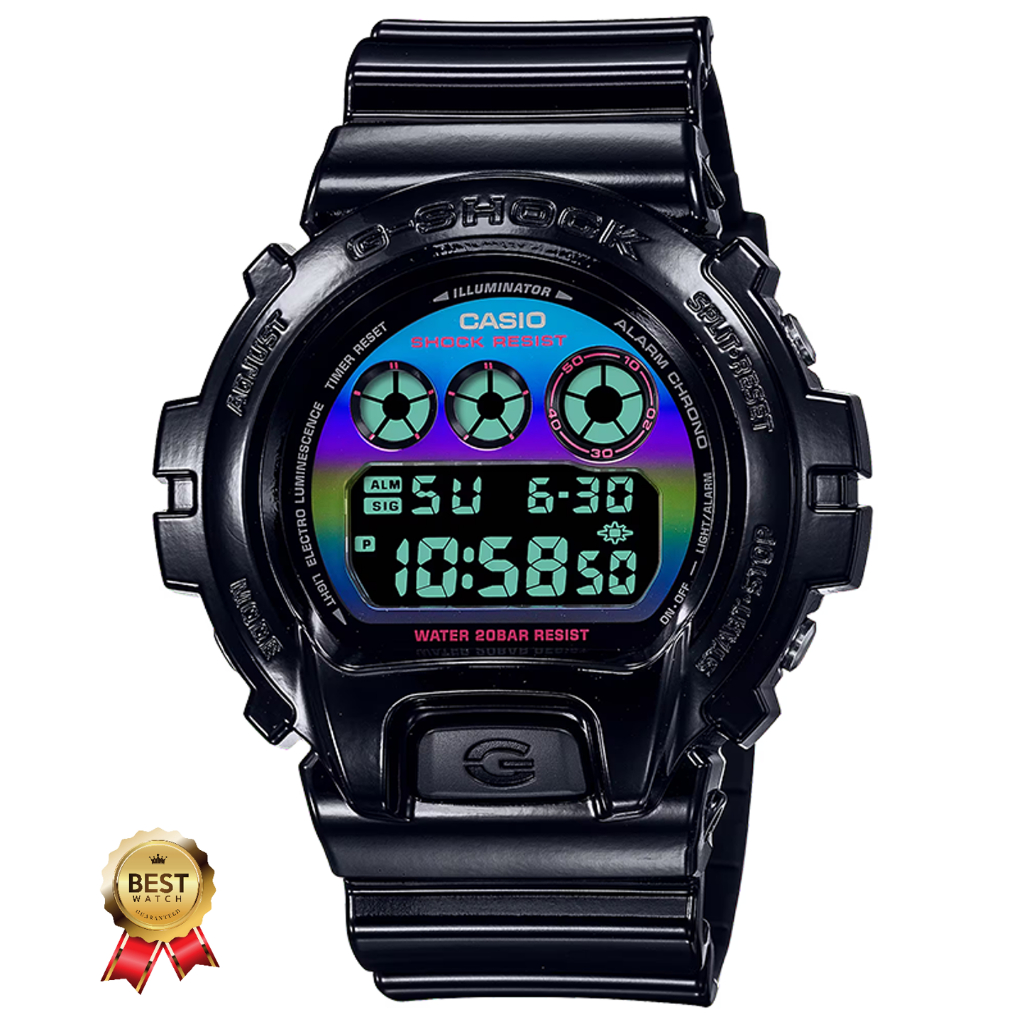 แท้แน่นอน 100% กับ G-SHOCK DW-6900RGB-1D อุปกรณ์ครบทุกอย่างพร้อมใบรับประกัน CMG ประหนึ่งซื้อจากห้าง