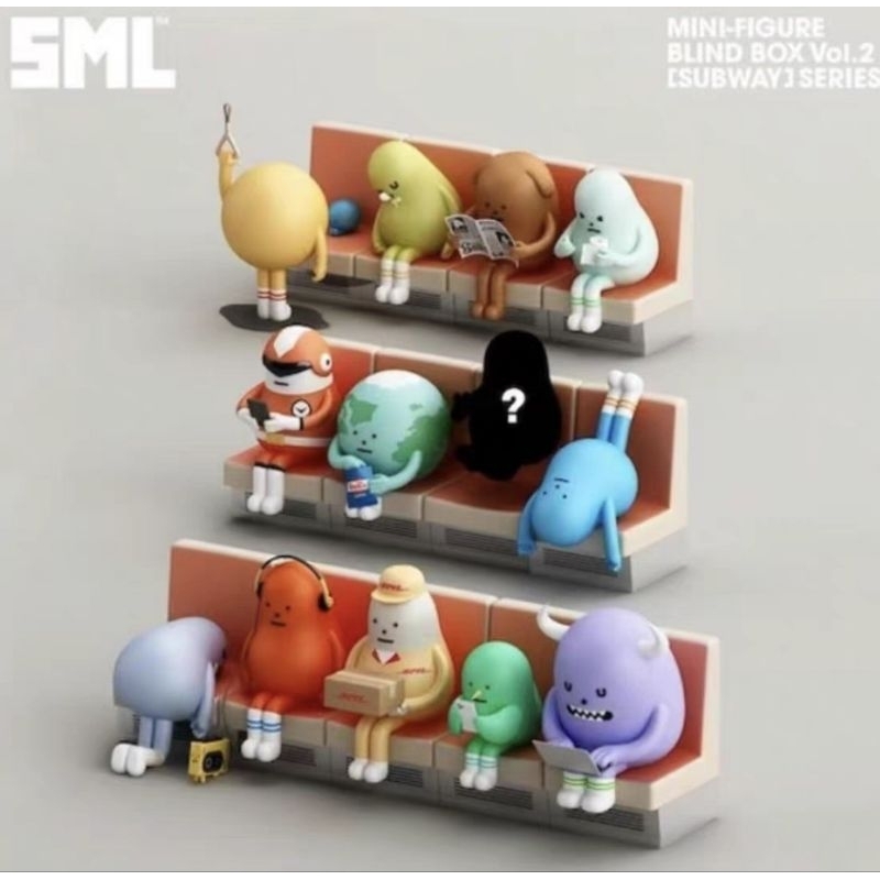 ⭐พร้อมส่ง⭐ Sticky Monster Lab (SML) - SML Mini Vol.2 - [Subway] Series (Sitting) (Art Toy/Designer Toy/Blind Box)