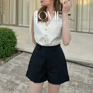 SRN-13 | JOVIE Short Pants ดีเทลจีบตรง กางเกงขาสั้น