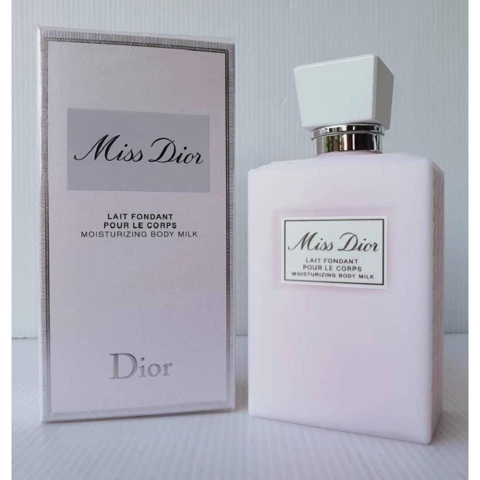 【ของแท้ % 】 ส่งฟรี Miss Dior Lait Fondant Pour Le Corps Moisturizing Body Milk 200 ml. (โลชั่นดิออร์)