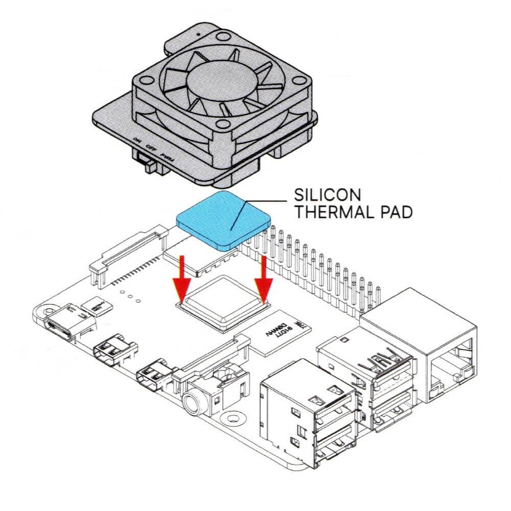 Argon Mini Cooling Fan สำหรับ Raspberry Pi 4 (Model B)