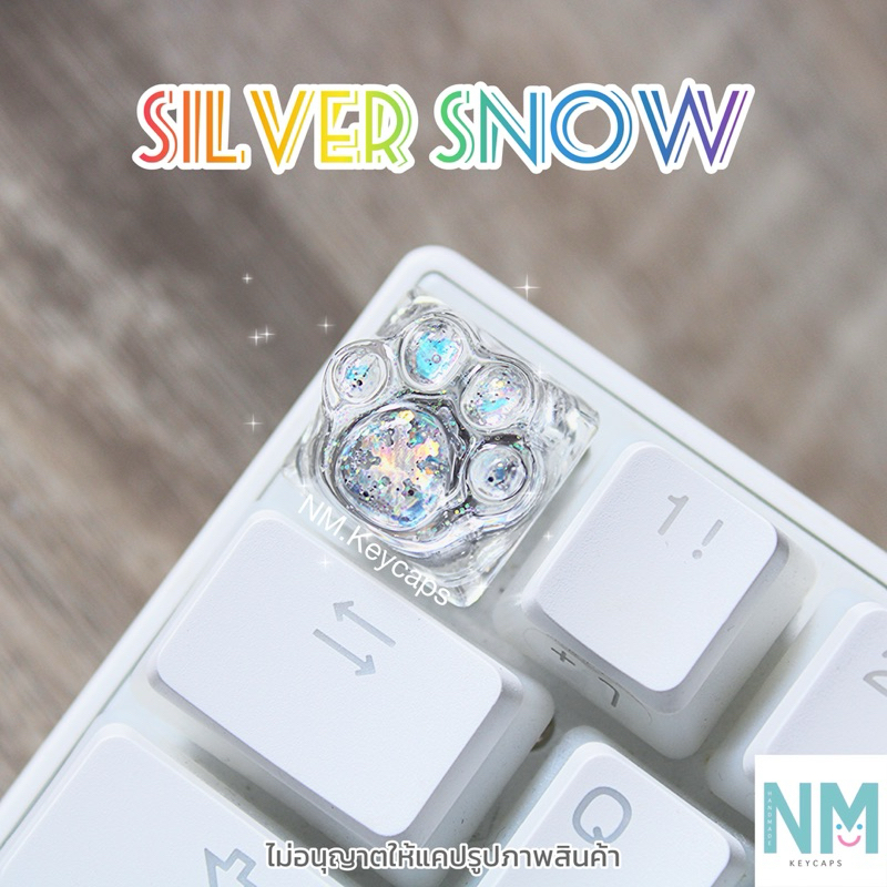 Keycaps Meow Hologram สำหรับ Mechanical Keyboard