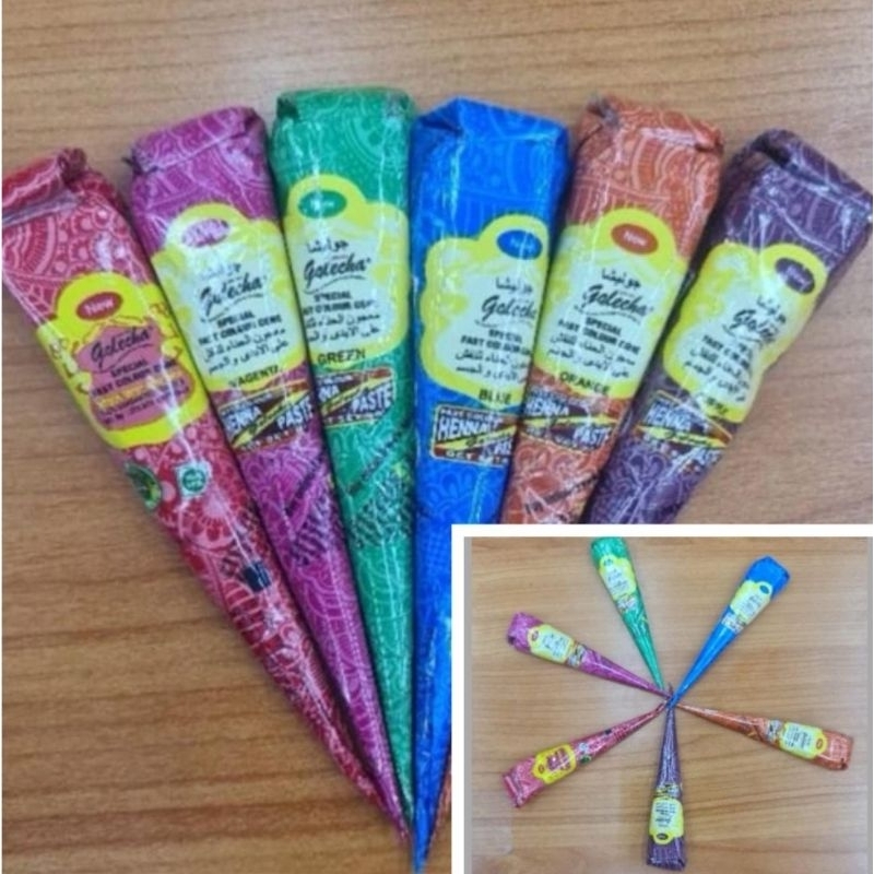 เฮนน่าทุกสีดั้งเดิมจากอินเดียสำหรับทาร่างกายยี่ห้อ henna body paint tattoo colour henna india mehend